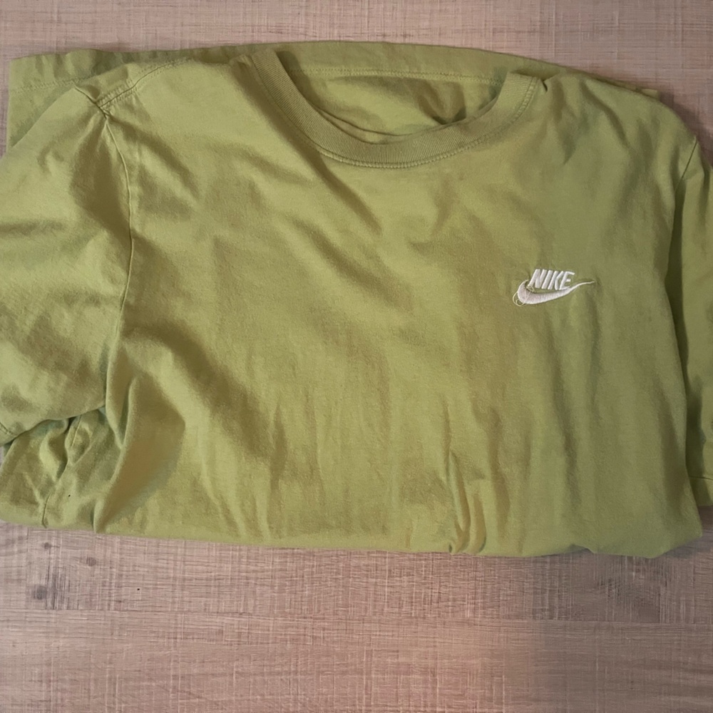 Nike Olive Green Tee with White Logo